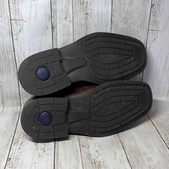 Studio Belvedere Men’s Brown Oxford Bay Bridge Pebbled Leather Shoes size 10 - Picture 8 of 8